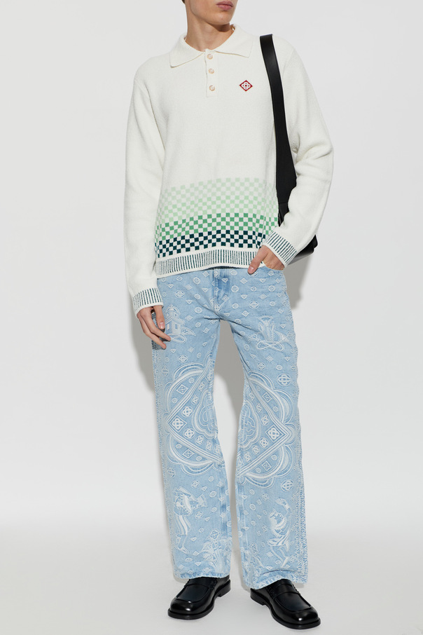 Casablanca Patterned Regular Fit Jeans | Men's | Vitkac